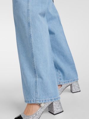 Jeans taille basse Miu Miu bleu