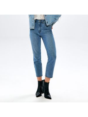 Straight fit džíny s vysokým pasem Sinsay