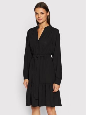 Φόρεμα σε στυλ πουκάμισο Selected Femme μαύρο