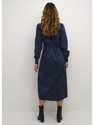 Платье с v-образным вырезом Culture синее