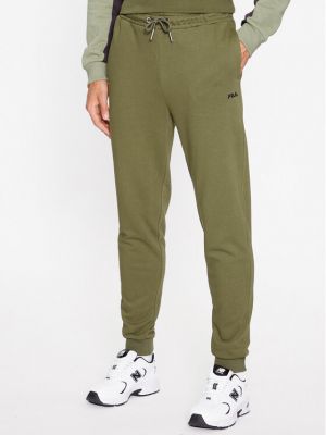 Sportovní kalhoty Fila zelené