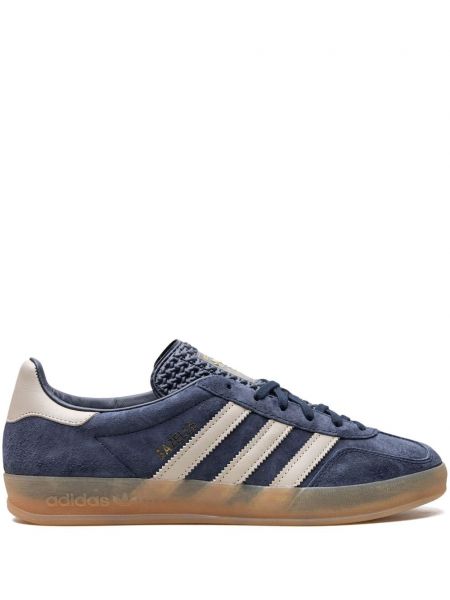 Čipkované pruhované šnurovacie tenisky Adidas Gazelle