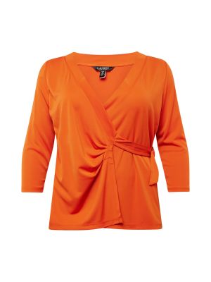 Marškinėliai Lauren Ralph Lauren Plus oranžinė