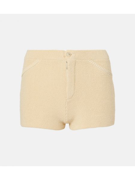 Puuvilla matala vyötärö shortsit Aya Muse beige