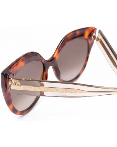 Okulary przeciwsłoneczne Elie Saab brązowe