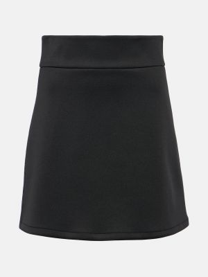 Неопреновая юбка мини Max Mara черная