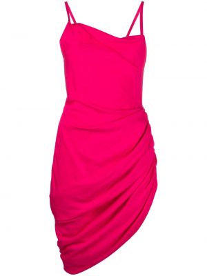 Asymmetrisk dress Jacquemus rosa