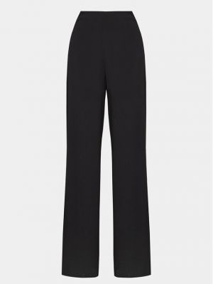 Pantaloni din șifon cu croială lejeră Calvin Klein Jeans negru