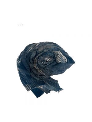 Bufanda de nailon de cachemir con estampado de cachemira Faliero Sarti azul