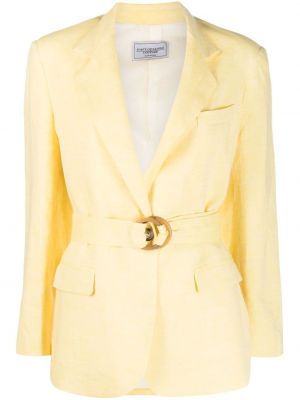 Žluté lněné sako Forte Dei Marmi Couture