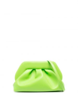 Plisovaná listová kabelka Themoirè zelená