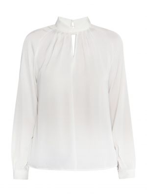 Памучна блуза Dreimaster Klassik бяло