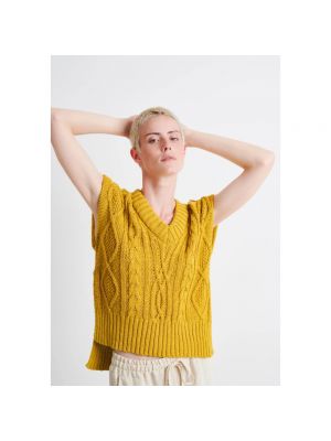 Sweter bez rękawów Jane Lushka zielony