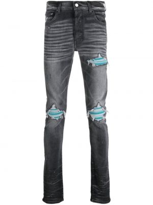 Jeans skinny distressed Amiri grigio