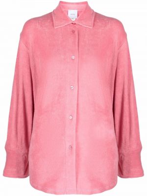 Hemd mit geknöpfter Patou pink