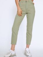 Зелені жіночі джинси