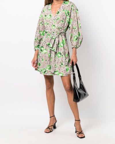 Mini vestido de flores con estampado Essentiel Antwerp verde