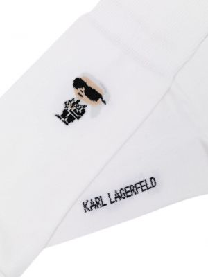 Skarpety bawełniane Karl Lagerfeld białe
