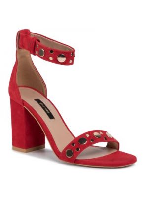 Kožené sandále Gino Rossi červená