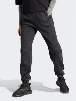 Pantalon de joggings en polaire large Adidas noir
