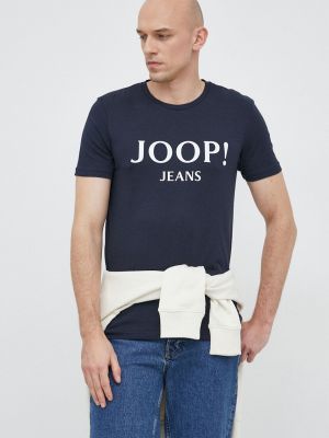 Памучна тениска с дълъг ръкав с принт Joop!