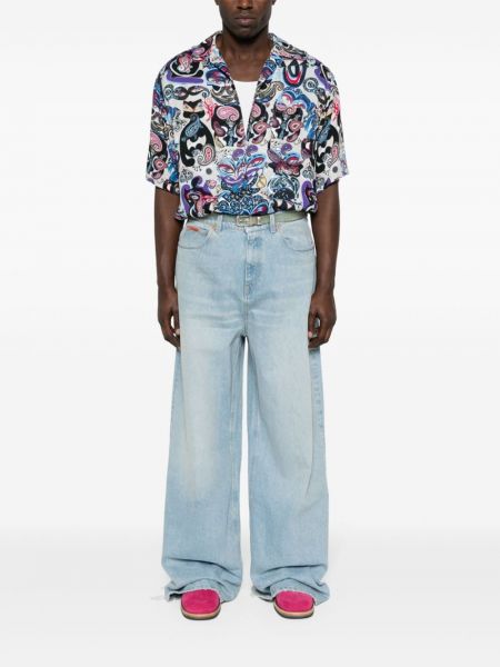 Straight fit džíny s oděrkami Martine Rose