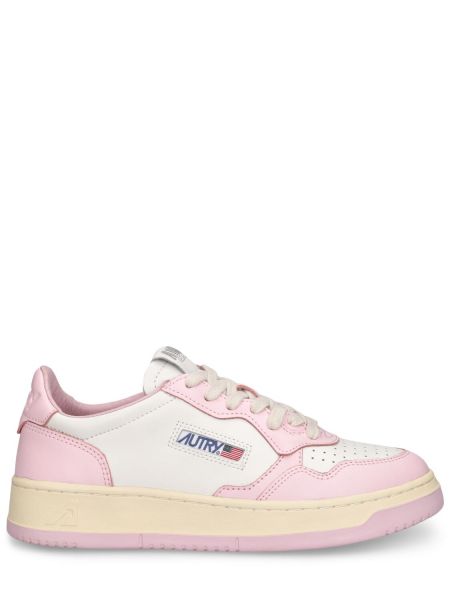 Sneakers di pelle Autry rosa
