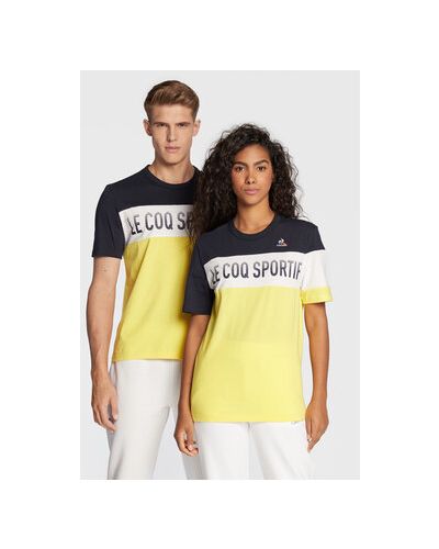 Priliehavé tričko Le Coq Sportif žltá