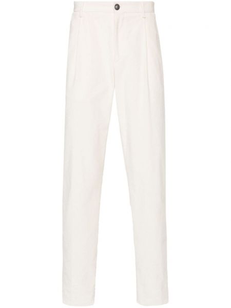 Панталон от рипсено кадифе Tagliatore бяло