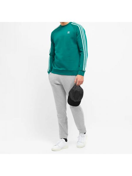 Свитшот в полоску Adidas Originals зеленый
