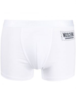 Trykt shorts Moschino hvit