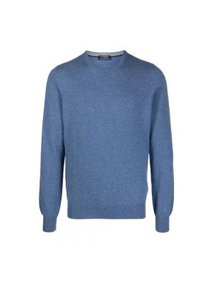 Sweter z kaszmiru Barba niebieski