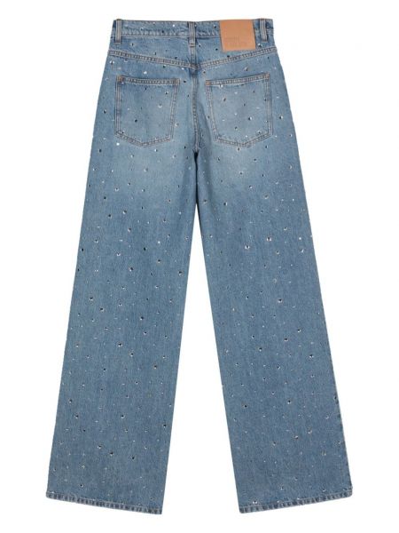Straight jeans mit kristallen Giuseppe Di Morabito