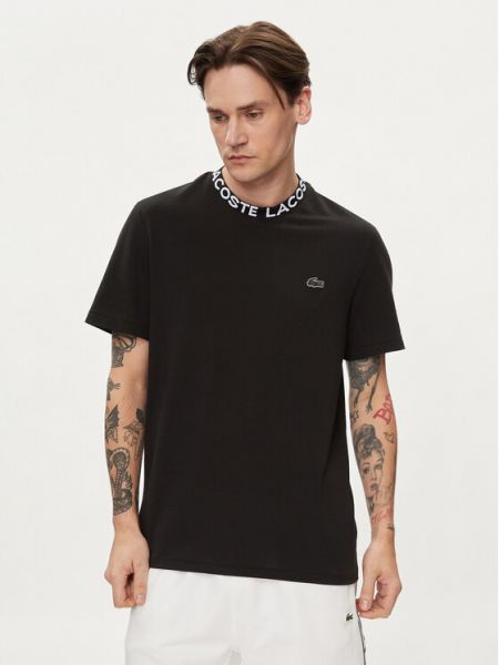 Priliehavé tričko Lacoste čierna