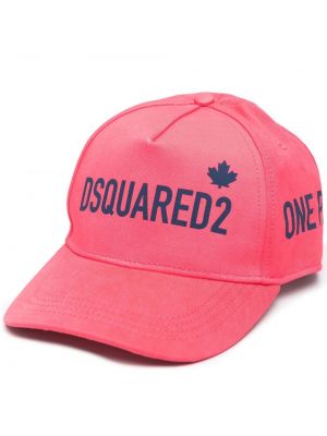 Cap mit print Dsquared2 pink