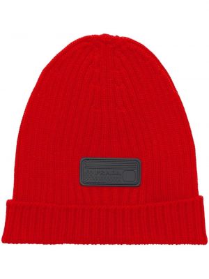 Czerwona czapka Prada