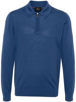 Vilnonis polo marškinėliai Brioni mėlyna