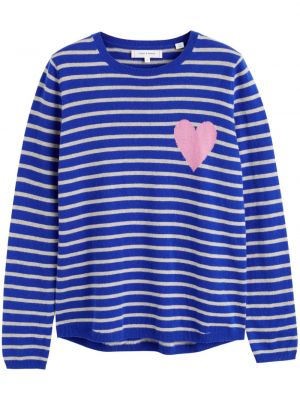 Sweter w serca Chinti & Parker niebieski
