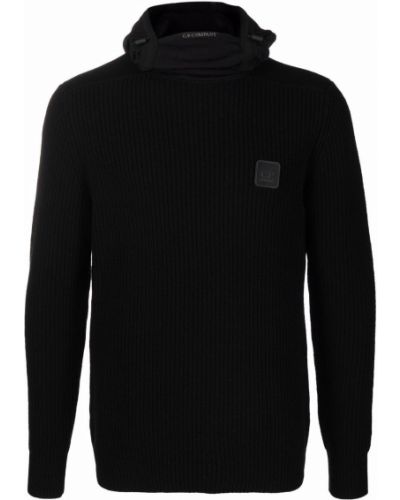 Jersey con capucha de tela jersey C.p. Company negro