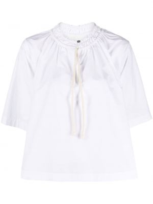 Βαμβακερή μπλούζα Jil Sander λευκό