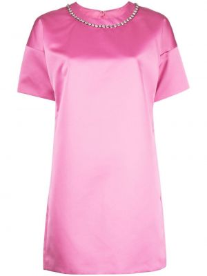 Sukienka mini z kryształkami N°21 różowa