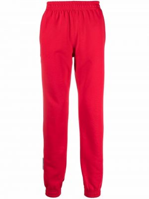 Памучни спортни панталони Styland червено