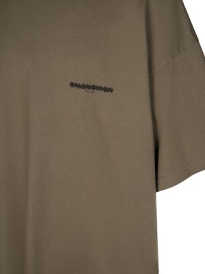 Bavlnené tričko Balenciaga khaki
