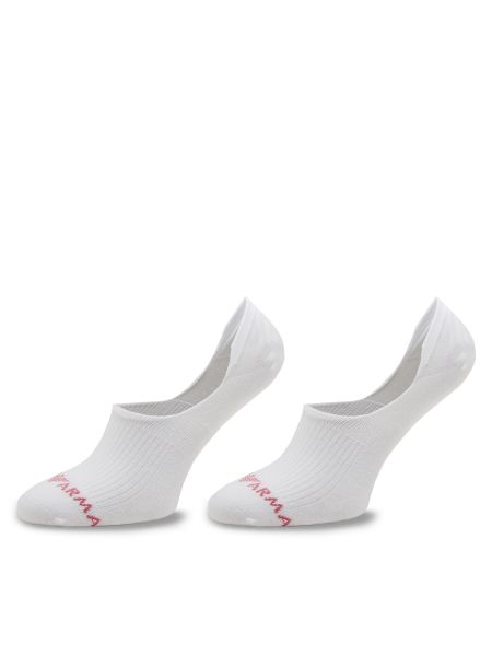 Чорапи за жартиери Emporio Armani бяло