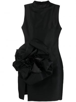 Коктейлна рокля с апликация Concepto черно