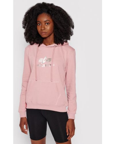 Alpha Industries Pulóver New Basic 196032FP Rózsaszín Regular Fit