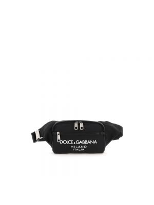 Nylonowy nylonowy pasek Dolce And Gabbana czarny
