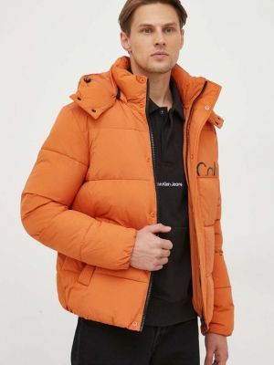 Утепленная куртка Calvin Klein Jeans оранжевая