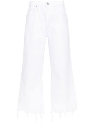 High waist straight jeans ausgestellt Frame weiß