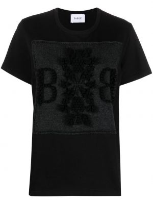 Kaschmir t-shirt aus baumwoll Barrie schwarz